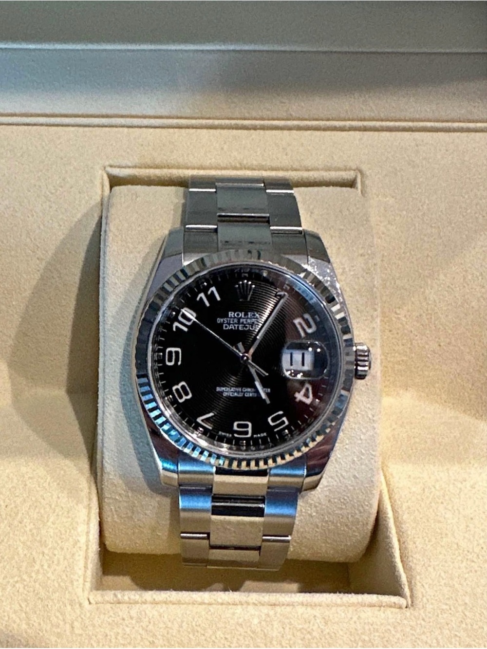 Rolex Datejust Stainless Steel Watch - Black Dial